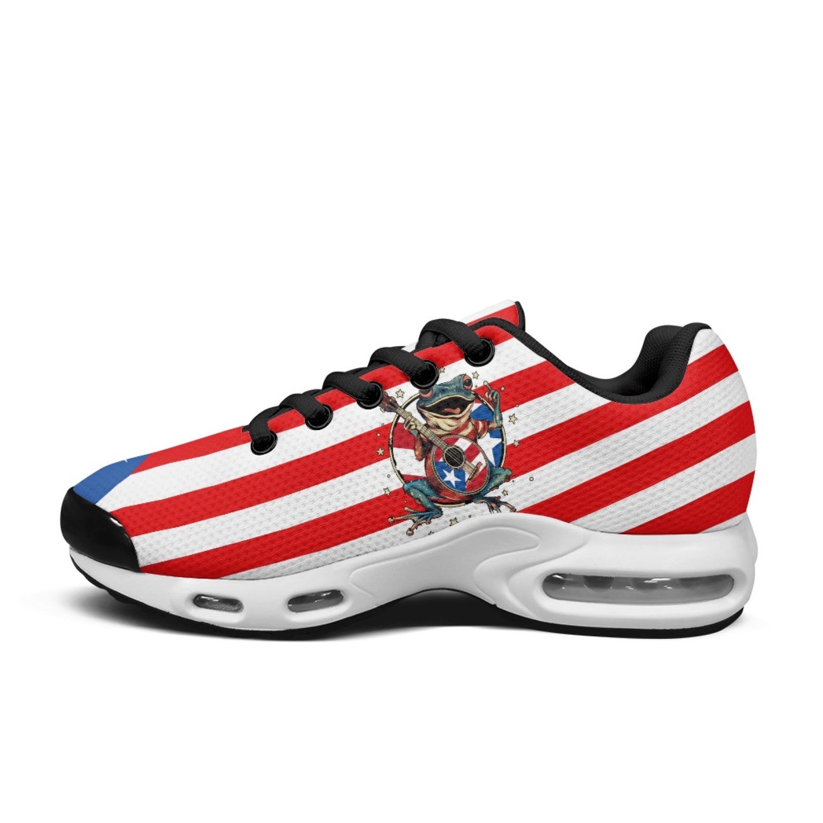 PENSTROLL Красно-бело-синие кр – обзор и цена Air Cushion Jogger Shoes Men