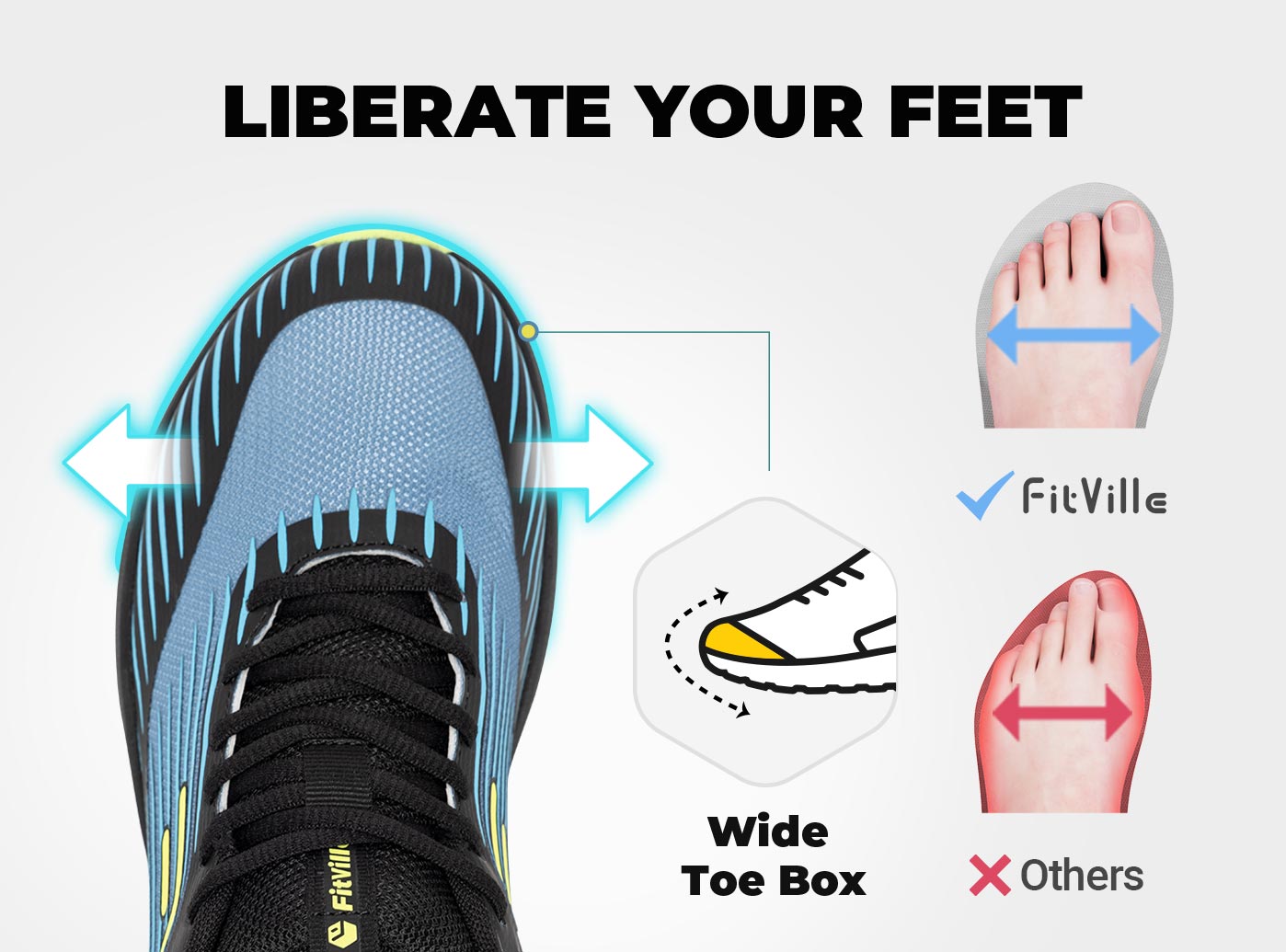 Мужские кроссовки FitVille для – обзор и цена Breathable Mesh Athletic Shoes